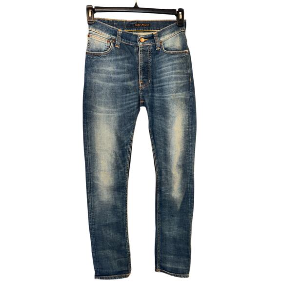Nudie Men’s "Dude Dan" Button-Fly Jeans Size 26 × 30 – Tapered Denim - Picture 1 of 8